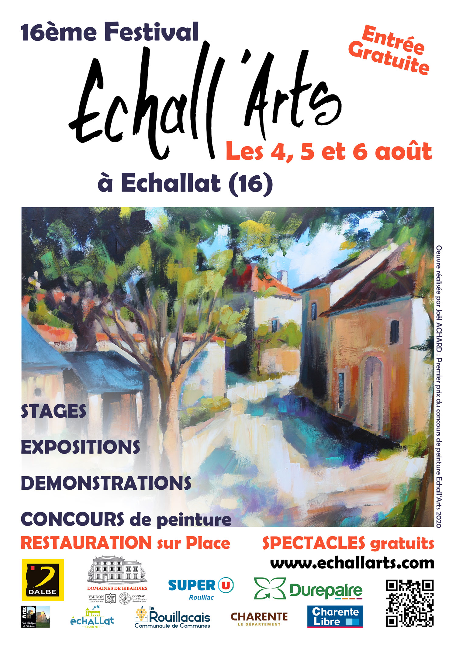Affiche du festival Echall'Arts 2023